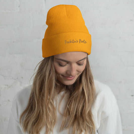 Pachita’s Roots embroidered Cuffed Beanie